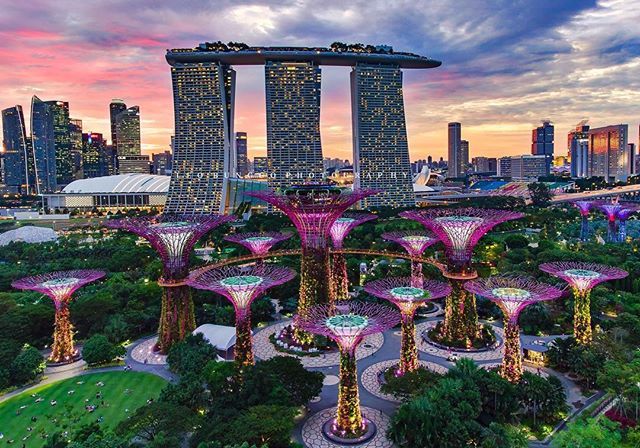 Marina Bay Sands and Gardens by the Bay